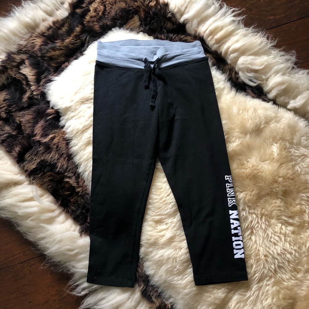 Pink Victoria’s Secret yoga capris